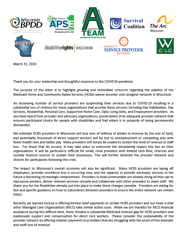 WI HCBS Service Providers Request 3-31-2020 pg1